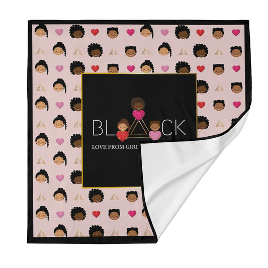 Black Girls Build Nations Pink Print Scarf