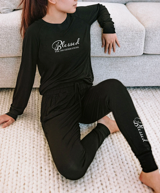 Blessed Jogger Set (Black)