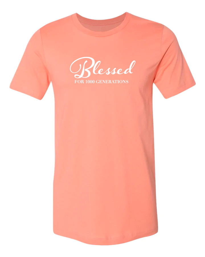 Blessed Short Sleeve T-Shirt (Sunset Peach)