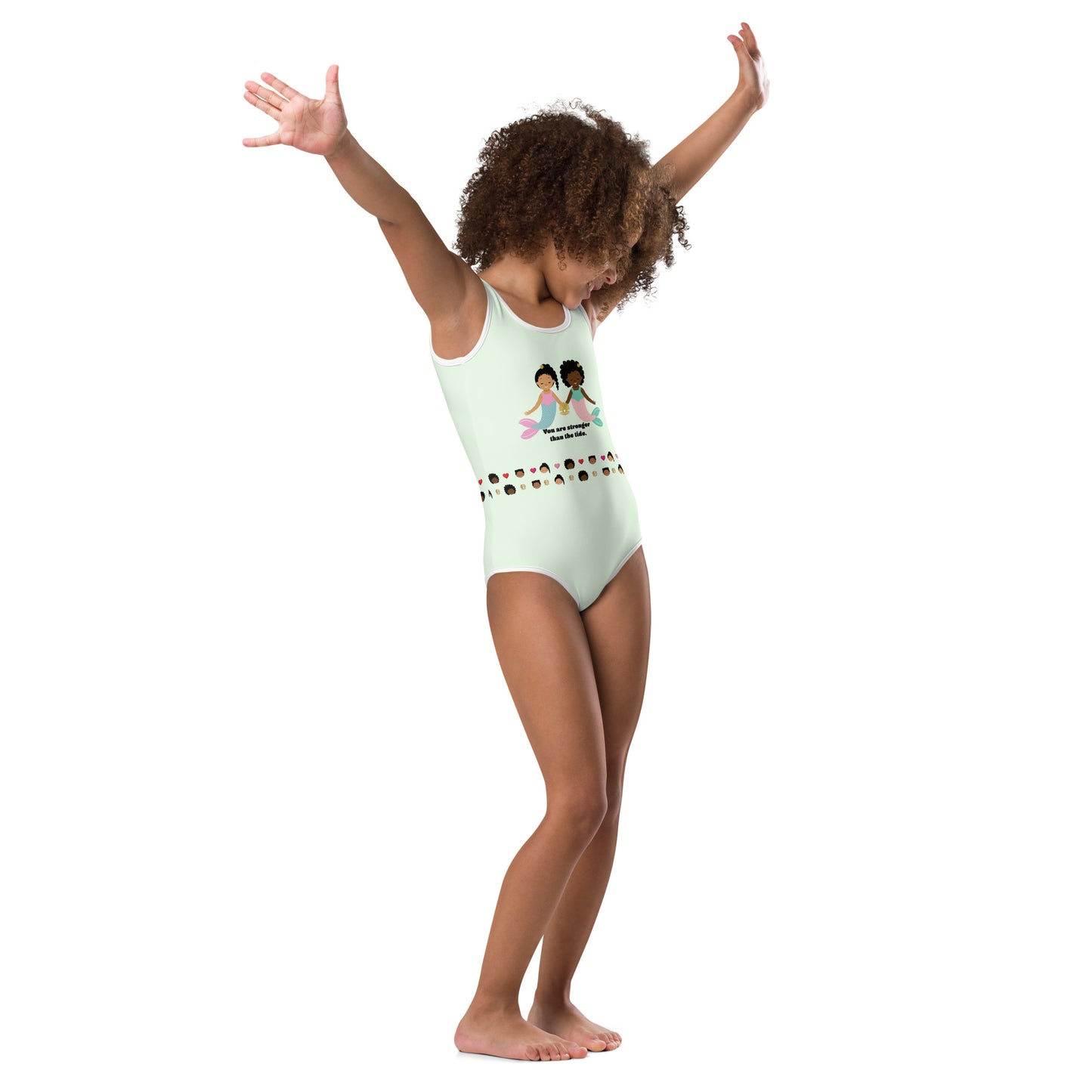Mermaid Strong One-Piece Toddler/ Kids Swimsuit