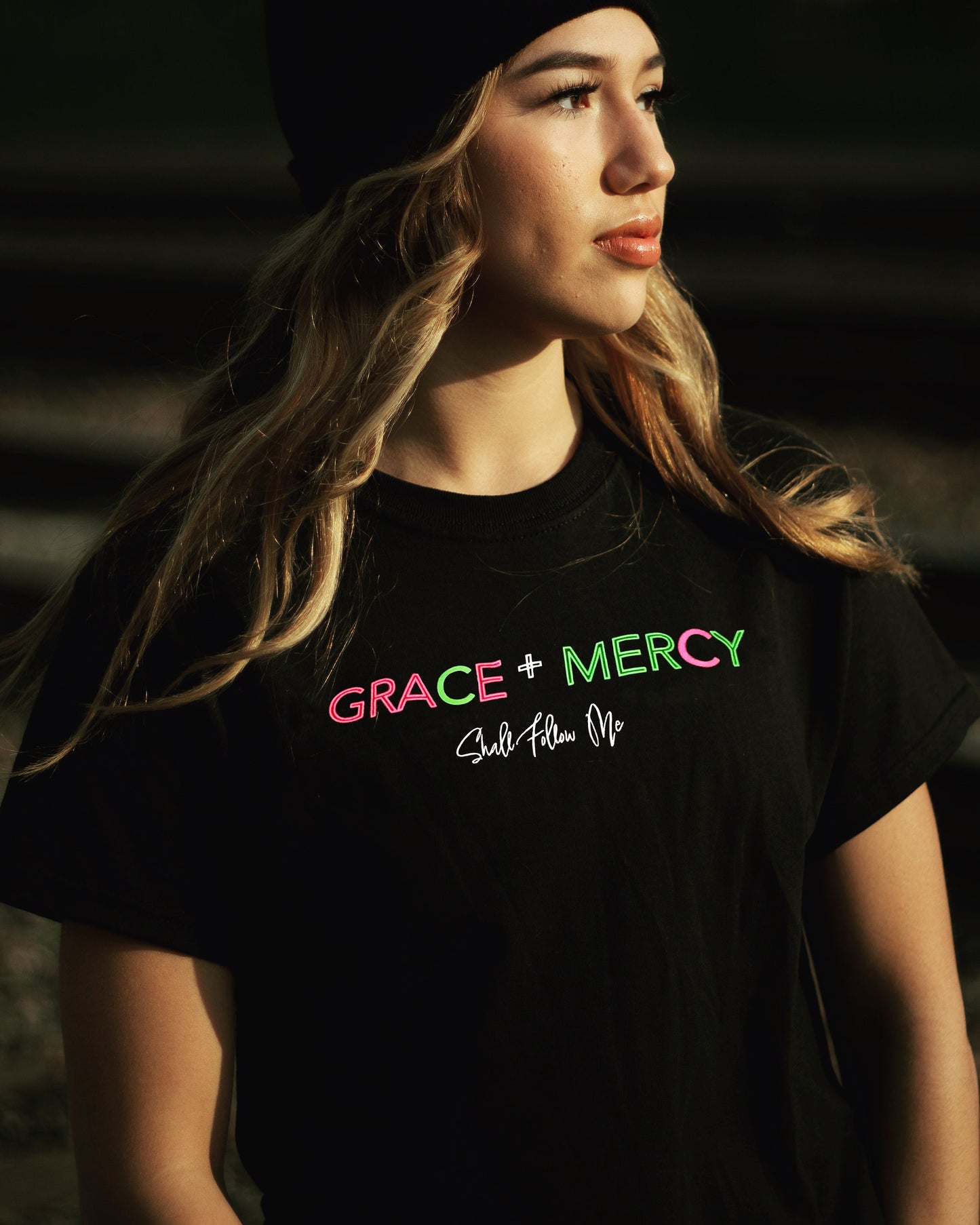 Grace, Mercy, Christian Tee, Christian Shirt, Cross Tee, Jesus Shirt, Religious Apparel, Loved Shirt, Church Shirts, Christian Tee for Women