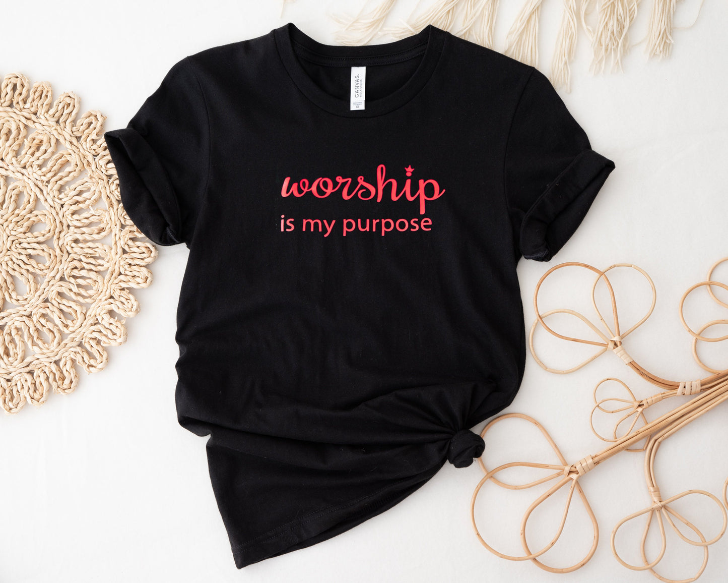 True Worship Shirt, Christian Tee, Christian Shirt Gift, Jesus Shirt, Religious Apparel, Loved Shirt, Church Shirts, Christian Tee for Women